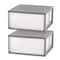 IRIS® 47qt. Gray & Clear Stacking Storage Drawers, 2ct.